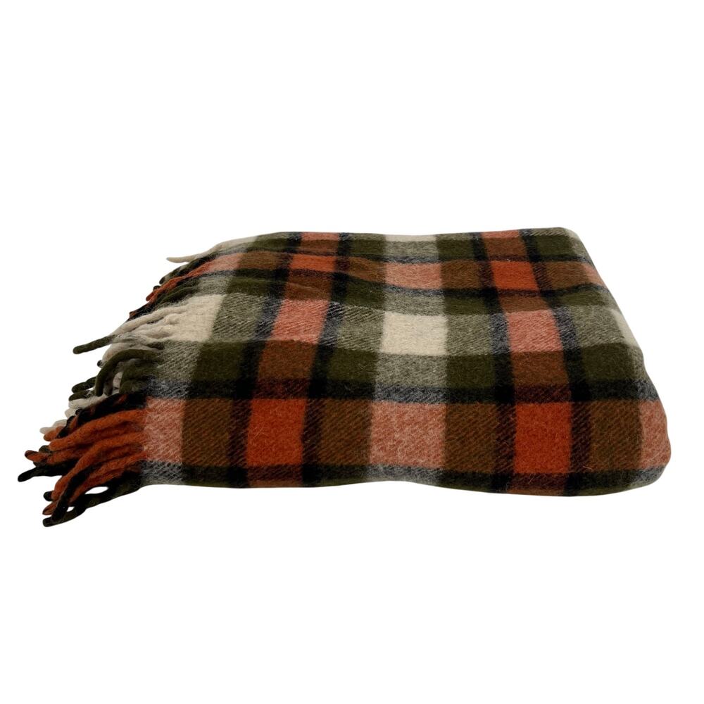 Faribo plaid wool blanket